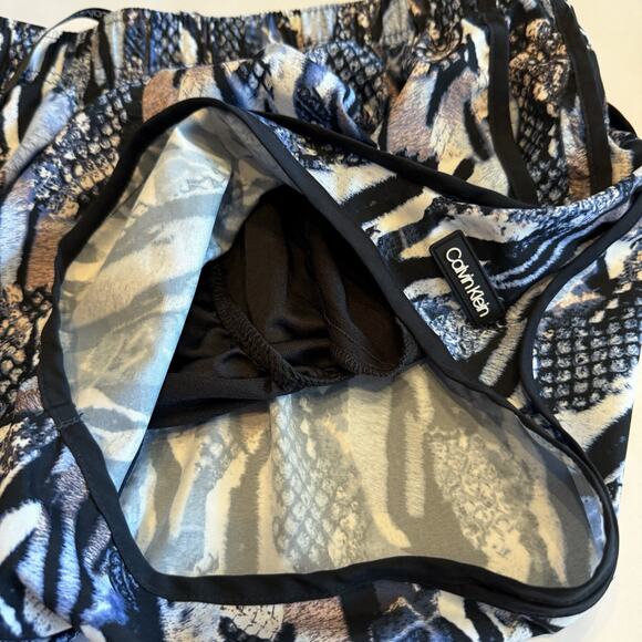 Calvin Klein Women’s Brief Lined Running Shorts Blue Black M (A0130) - Picture 4 of 7